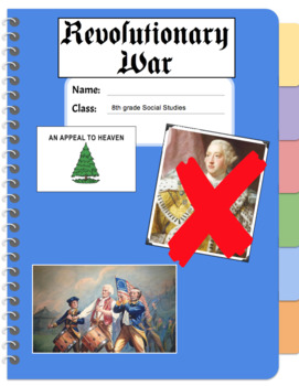 Preview of Revolutionary War E-Notebook for Powerpoint / Terms, People, Maps, Study Guide