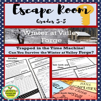 Preview of Revolutionary War Escape Room | The Winter at Valley Forge