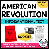Revolutionary War Informational Text Booklet