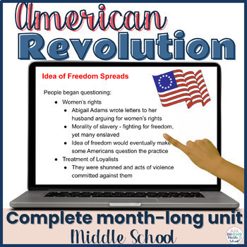 Preview of Revolutionary War Lessons, Activities, & Assessments - Unit for Middle School