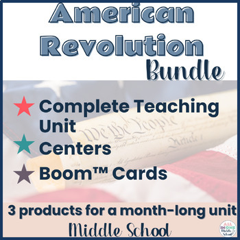 Preview of Revolutionary War Lessons, Activities, Centers & Assessments Bundle