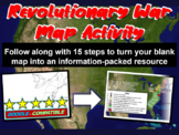 Revolutionary War Map Activity - fun, easy, engaging follo