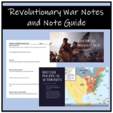 Revolutionary War Notes and Note Guide