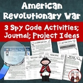 Revolutionary War Spy Codes Activity Bundle