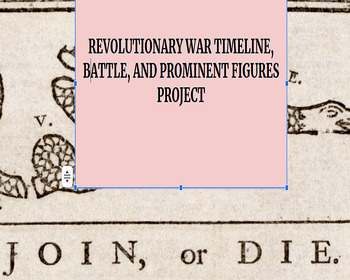 Preview of Revolutionary War Timeline and Map Project!