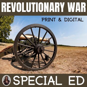 Preview of Revolutionary War US History & Colonial America for Special Education