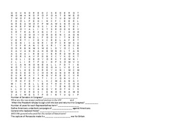Preview of Revolutionary War Word Search
