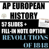Revolutions of 1848 PowerPoint guided notes AP European History