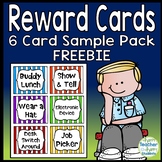 Reward Cards: 6 FREE Reward Coupons to Use in Your Classro