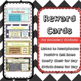 Reward Cards for High School Students 2