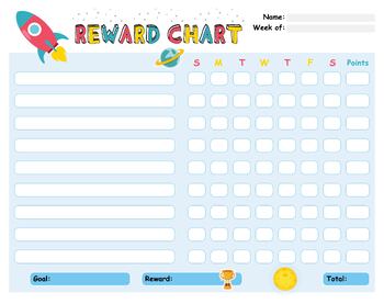 Reward Chart For Kids, Responsibility Chore Chart Boys and Girls ...
