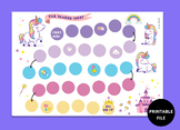 template free free printable unicorn reward chart printable dream