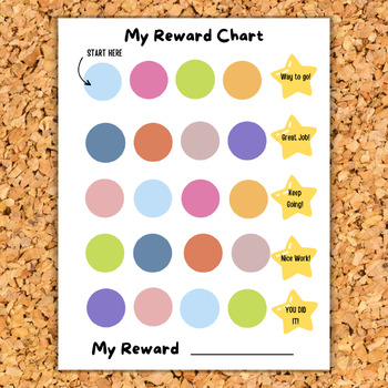 Preview of Reward Chart Printable | Reward Chart for Kids| Potty Chart for toddlers