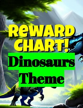 Preview of Reward Chart for Homeschool  DINOSAURS THEME Handout Printable Task Checklist