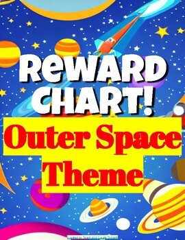 Preview of Reward Chart for Homeschool OUTER SPACE THEME Handout Printable Task Checklist