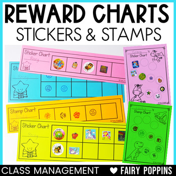 Preview of Reward Charts (Stickers & Stamps) | Social Emotional Learning