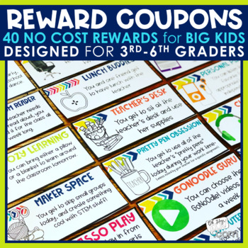Preview of Reward Coupons - Classroom Management Coupons - Back to School