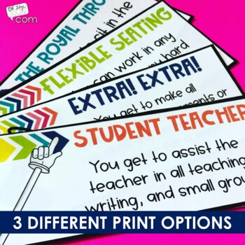 Reward Coupons - Classroom Management Coupons - Back to School | TPT