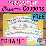 Reward Coupons - "Crazy Fun" - FREE!