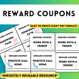 Reward Coupons | Middle School or High School Incentives