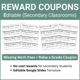 Reward Coupons | Student Incentives | Middle & High School