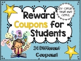 Reward Coupons| Classroom Store| Positive Behavior