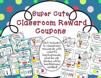 Preview of Reward Coupons for Classroom Management