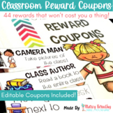 Classroom Reward Coupons for Positive Behavior Management 