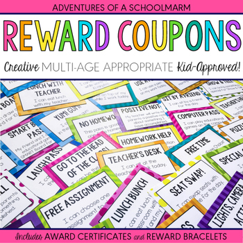 Preview of Reward Coupons for Positive Classroom Management (Editable!)