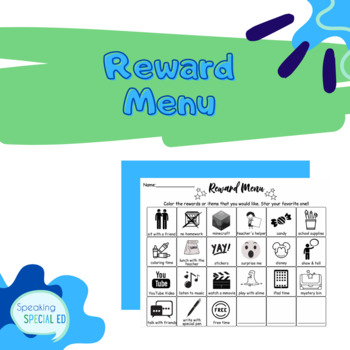 Preview of Reward Menu