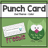 Owl Punch Card Owl - Color