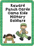 Reward Punch Cards Camo Kids Military Soldier