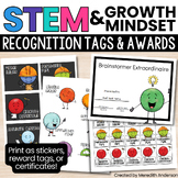STEM and Growth Mindset - Recognition Tags and Awards for 
