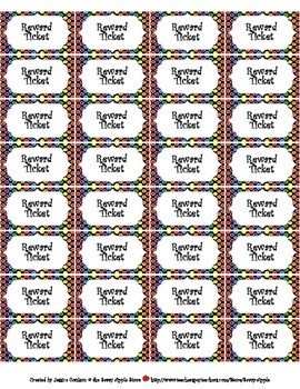 reward tickets 448 printable cut out reward tickets for all ages