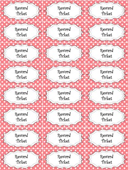 reward tickets set 2 printable cut out reward tickets