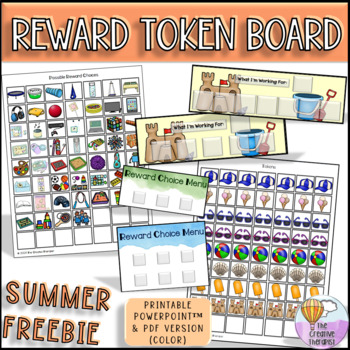 Preview of Token Board - Summer FREEBIE