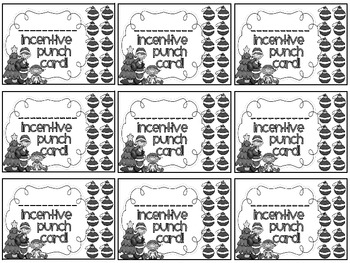 Reward/Homework punch cards: Fifties Kids-themed by Dawn Melvin