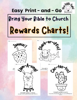 Preview of Rewards Charts Bring Your Bible to Church