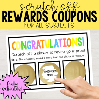 Rewards Coupons by Laney Lee | TPT