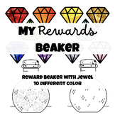 Rewards beaker with jewel / gemstone / 10 colors / coloring