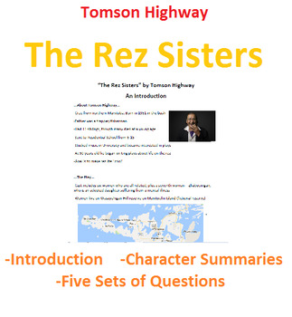 tomson highway the rez sisters