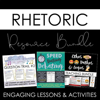 Preview of Rhetoric & Persuasion Teaching Bundle: Rhetorical Appeals & Devices