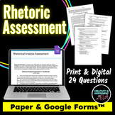 Rhetoric and Rhetorical Device Quiz Test Print/Digital Goo