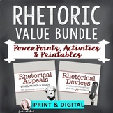 Rhetorical Analysis Bundle - Appeals & Devices PPTs, Activ