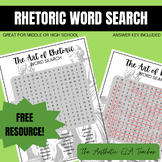 Rhetoric Terms Word Search
