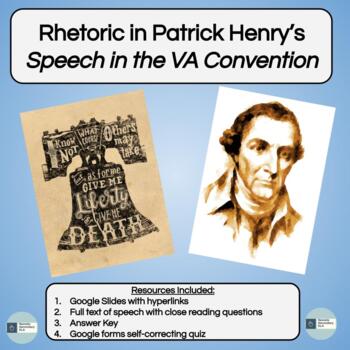 Preview of Rhetoric in Patrick Henry's "Speech in the Virginia Convention"