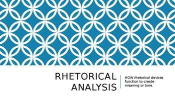 Preview of Rhetorical Analysis