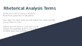 Rhetorical Analysis-AP English  Diction, Tone, Metaphor - 
