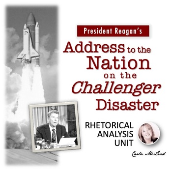 Preview of Rhetorical Analysis - Address to the Nation on the Challenger Disaster - Reagan