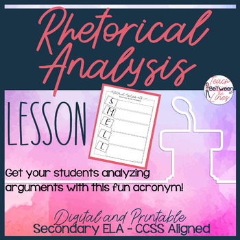 Preview of Rhetorical Analysis - Analyzing an Author's Argument